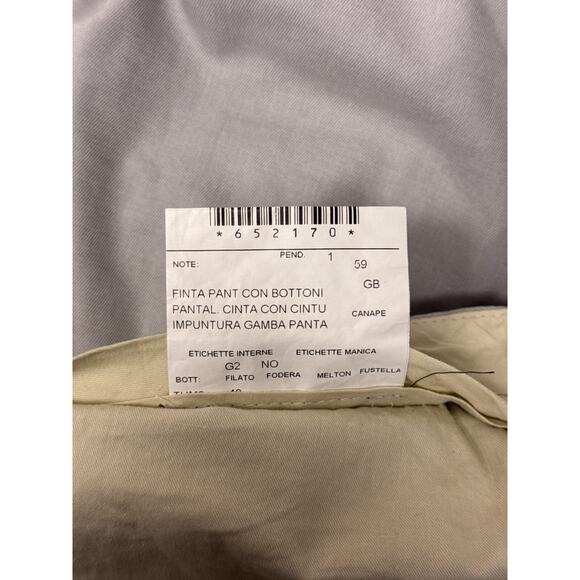 Thom Sweeney Pants 36 x 30 Mens Gray Cotton Wool Silk Lightweight Trouser - Picture 10 of 10